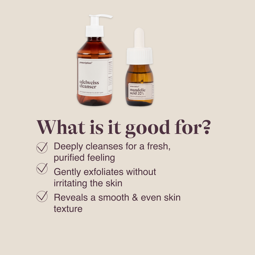 Mandelic Acid & Edelweiss Cleanser - skin duo